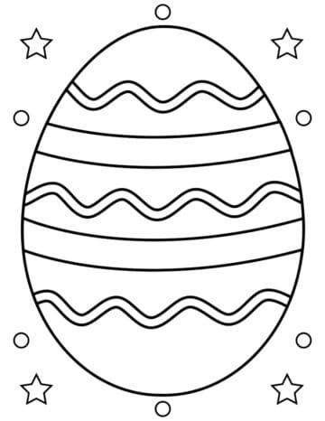 Free printable Easter egg coloring page from our 106-page Easter Coloring Worksheets pack – great for crafts, tracing, and fine motor skills.

