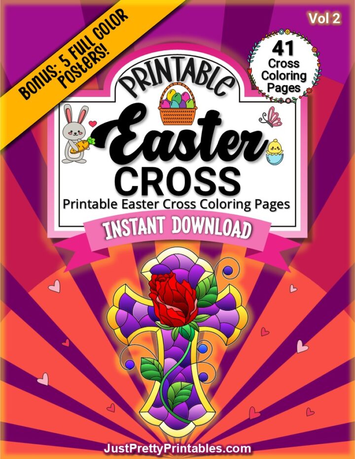 Free Printable Easter Cross Coloring Pages for Kids